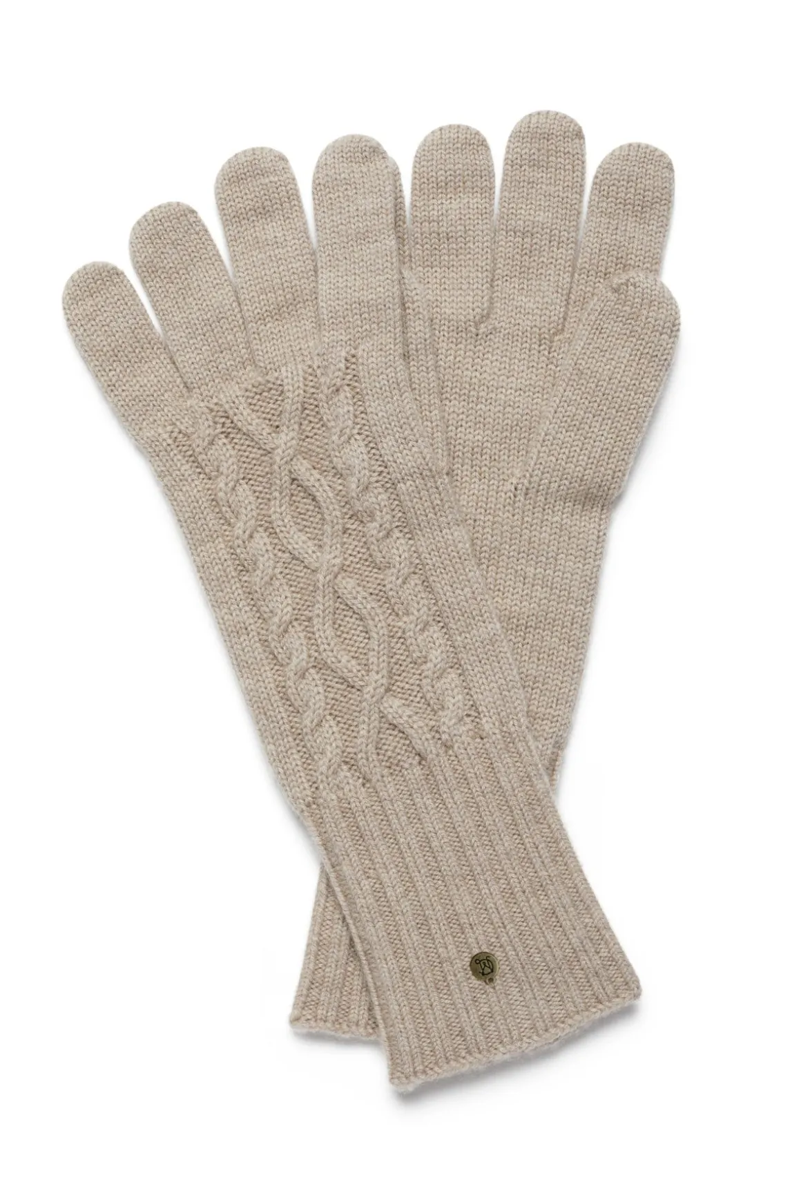 Merino Gloves - Pebble