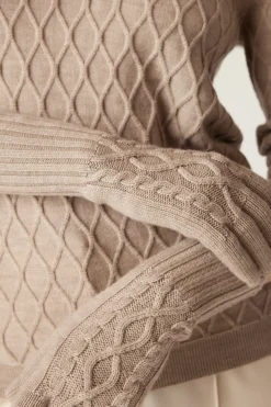 Merino Gloves - Pebble