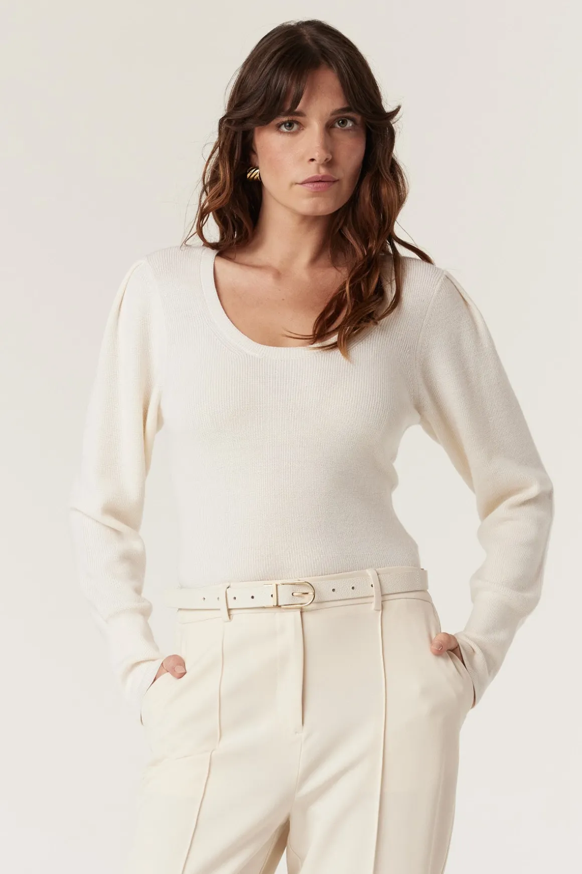 Miranda Merino Jumper - Milk
