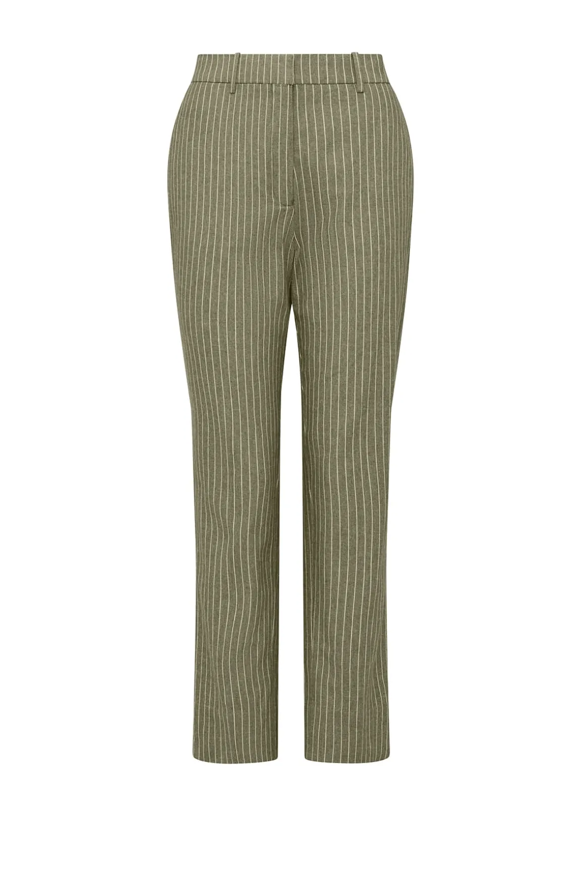 Mosman Pinstripe Pant - Sage Green Pinstripe