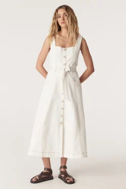 Samba Drill Dress - White