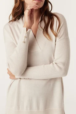 Sara Merino Jumper - Antique White