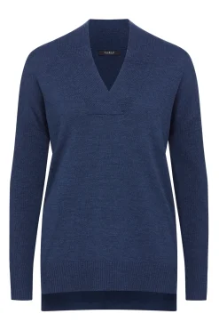 Sara Merino Jumper - Denim Blue