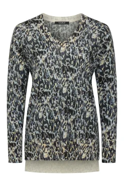 Superfine Merino Print Jumper - Animal