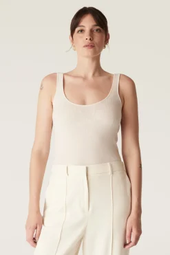 Superfine Merino Singlet - Ecru