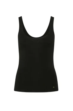 Superfine Merino Singlet  - Black