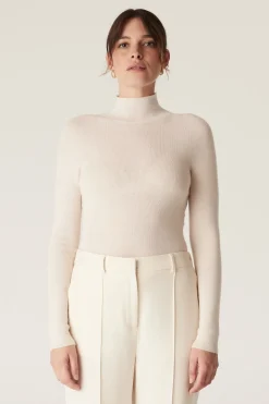 Superfine Merino Turtle Neck - Ecru
