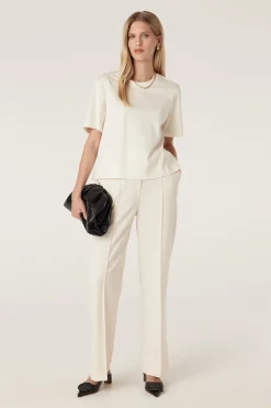 Tate Wide Leg Pant - Ivory