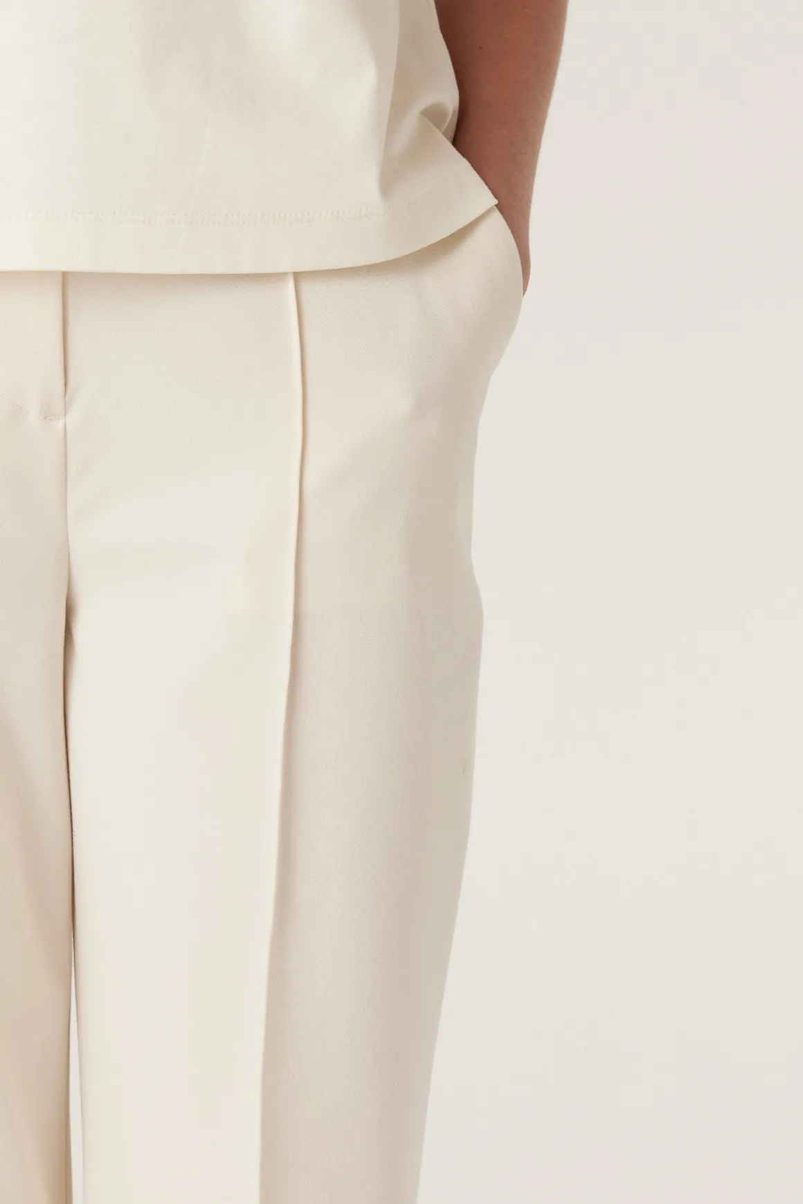 Tate Wide Leg Pant - Ivory