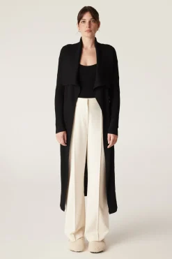 The Beaumont Merino Cardigan - Black