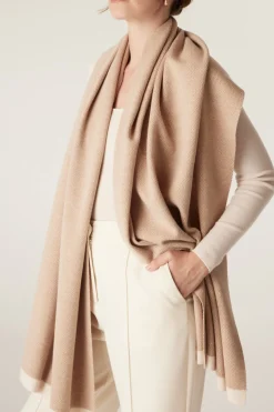 The Bellarine Merino Wrap - Camel