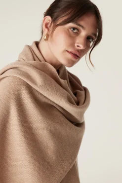 The Bellarine Merino Wrap - Camel
