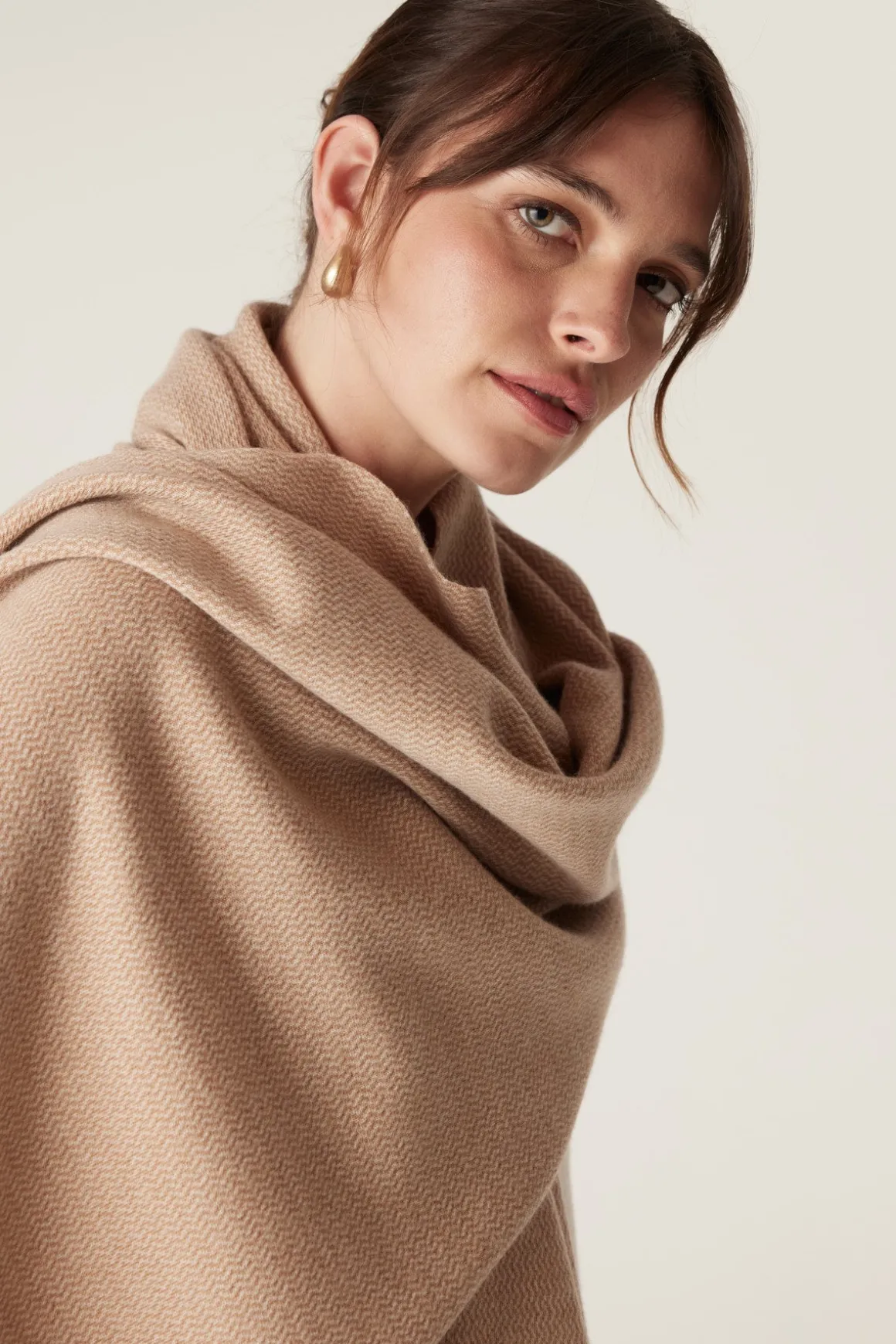 The Bellarine Merino Wrap - Camel