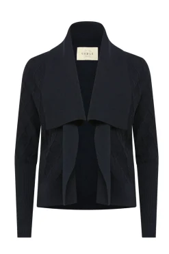 The Elizabeth Merino Cardigan - Midnight Navy
