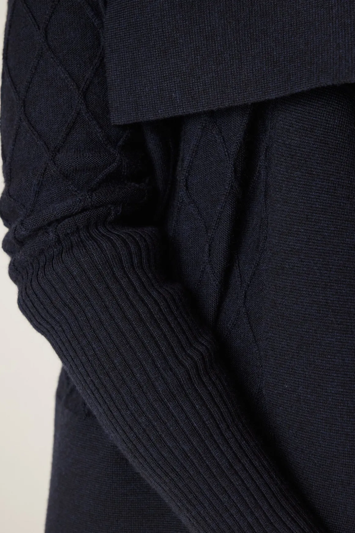 The Elizabeth Merino Cardigan - Midnight Navy