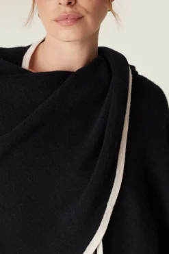 The Glenelg Merino Cape - Midnight Navy