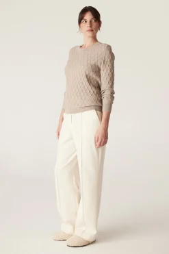The Hampden Merino Jumper - Pebble