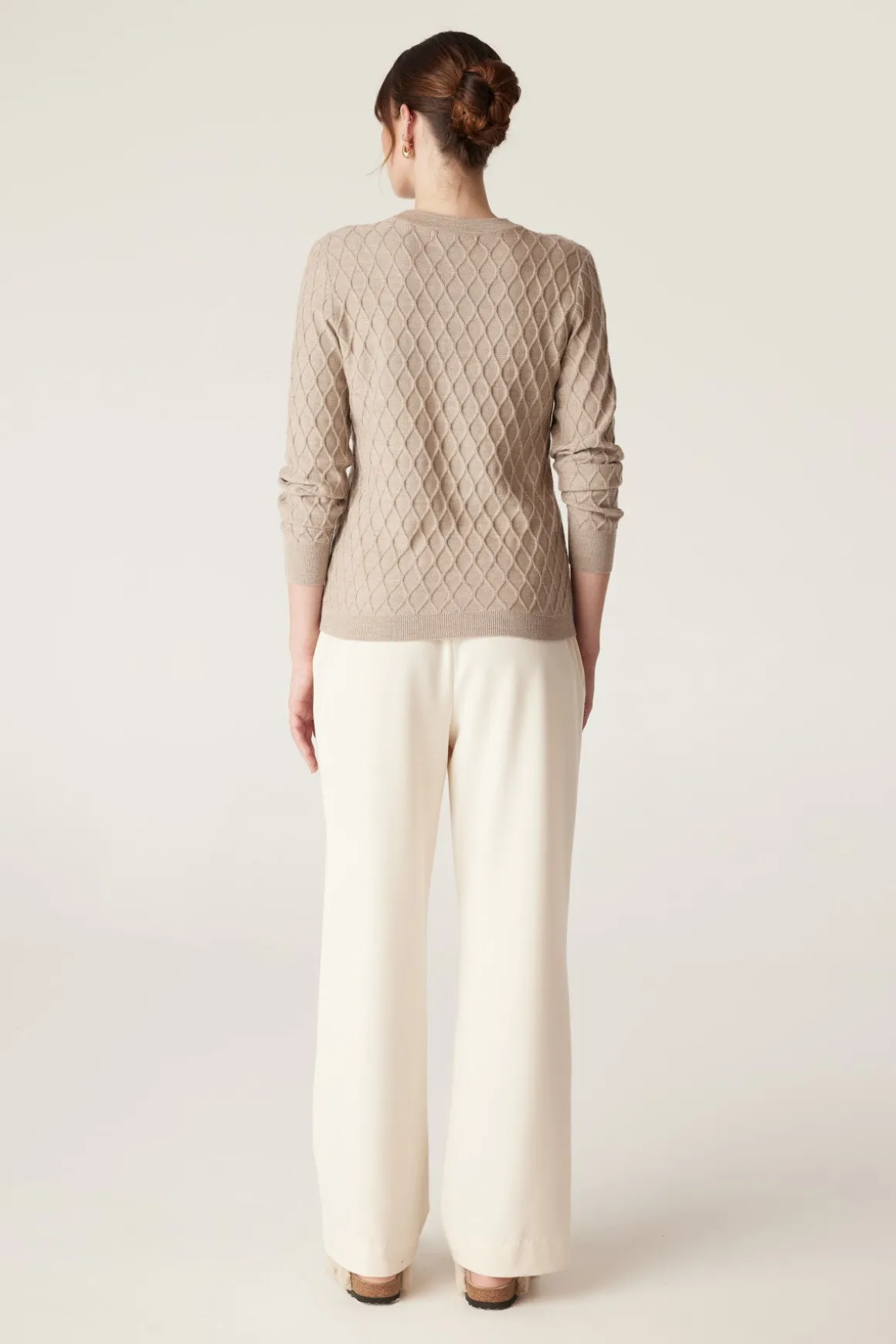 The Hampden Merino Jumper - Pebble