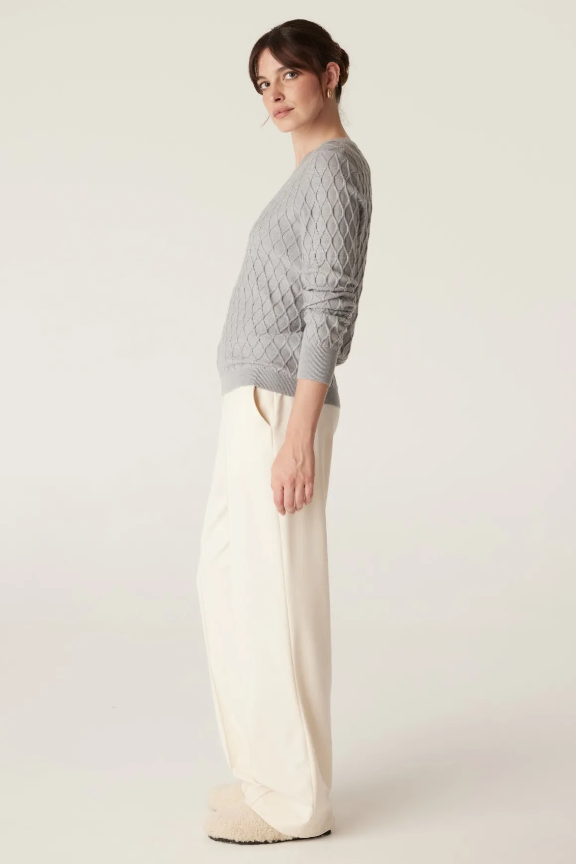 The Hampden Merino Jumper - Grey Marle