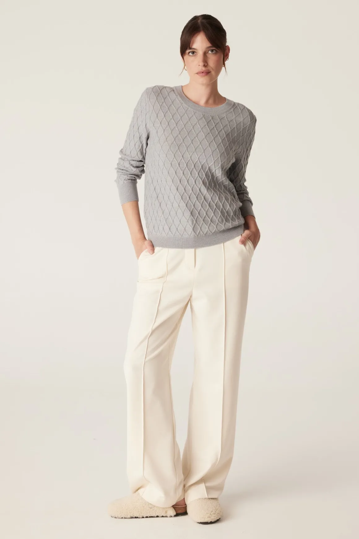 The Hampden Merino Jumper - Grey Marle