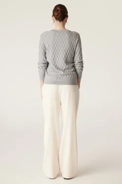 The Hampden Merino Jumper - Grey Marle