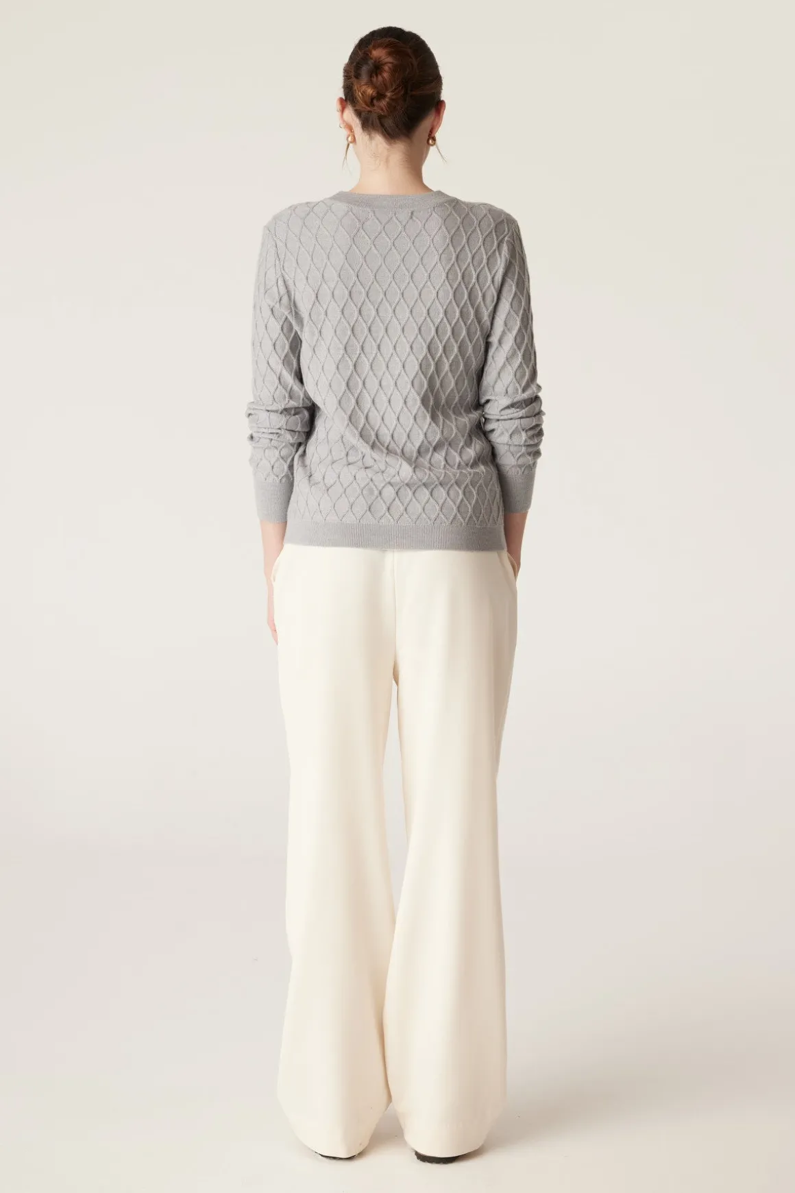 The Hampden Merino Jumper - Grey Marle