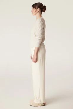 The Hampden Merino Jumper - Antique White