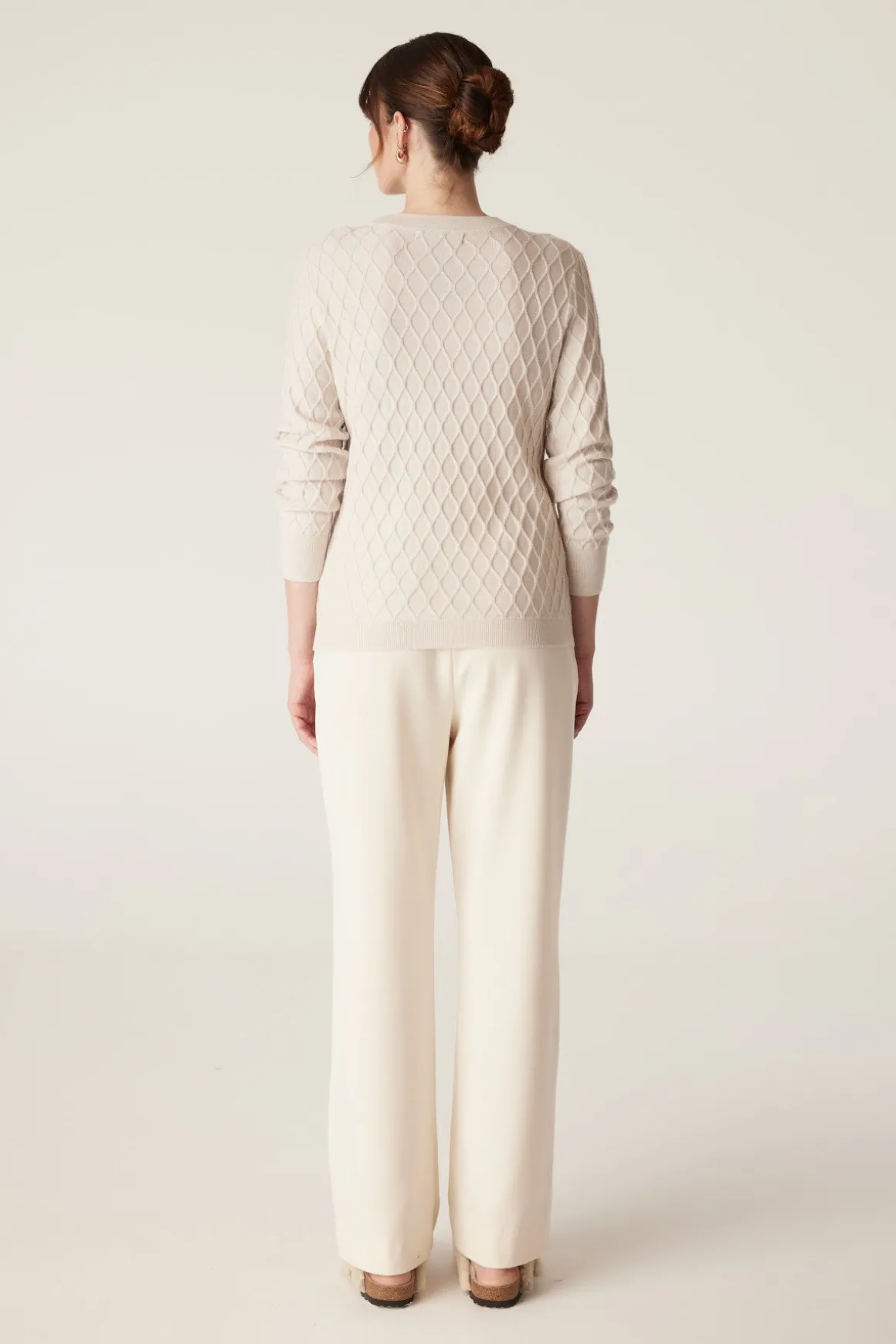 The Hampden Merino Jumper - Antique White