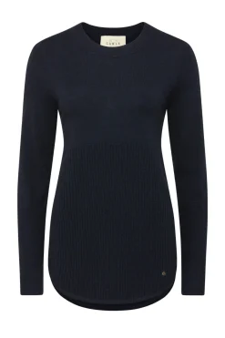 The Highlands Merino Jumper - Midnight Navy