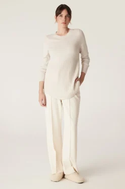 The Highlands Merino Jumper - Antique White