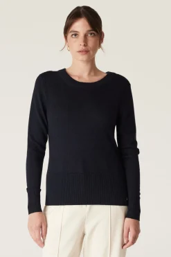 The Midlands Merino Jumper - Midnight Navy