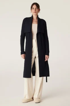The Victoria Merino Cardigan - Midnight Navy