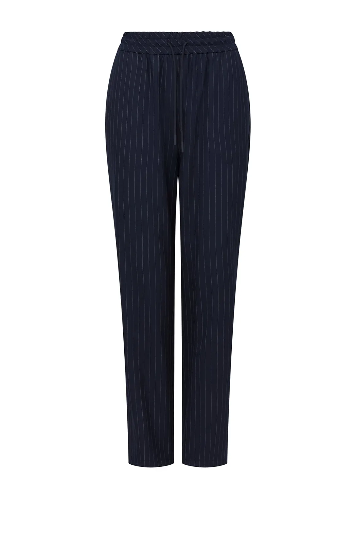 Vincent Wool Pant - Navy Pinstripe