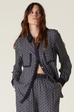 Willa Blouse - Chain Print