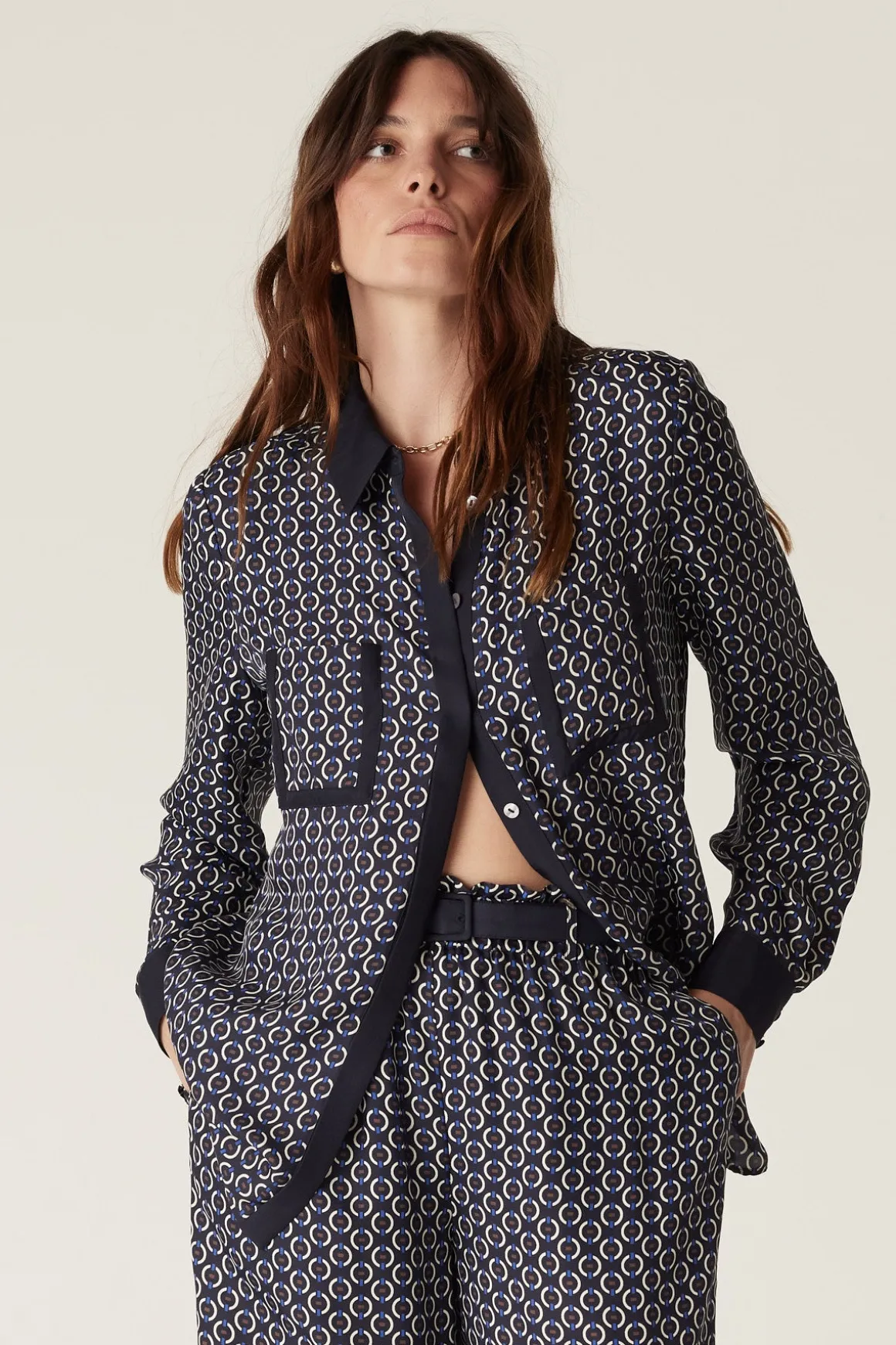 Willa Blouse - Chain Print