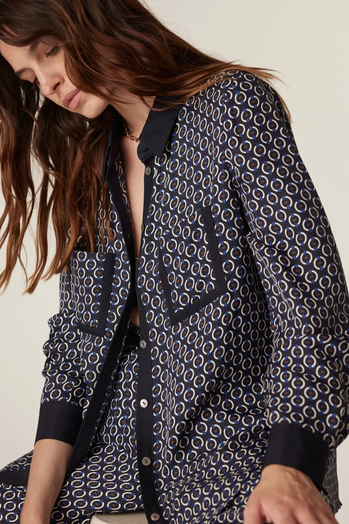 Willa Blouse - Chain Print