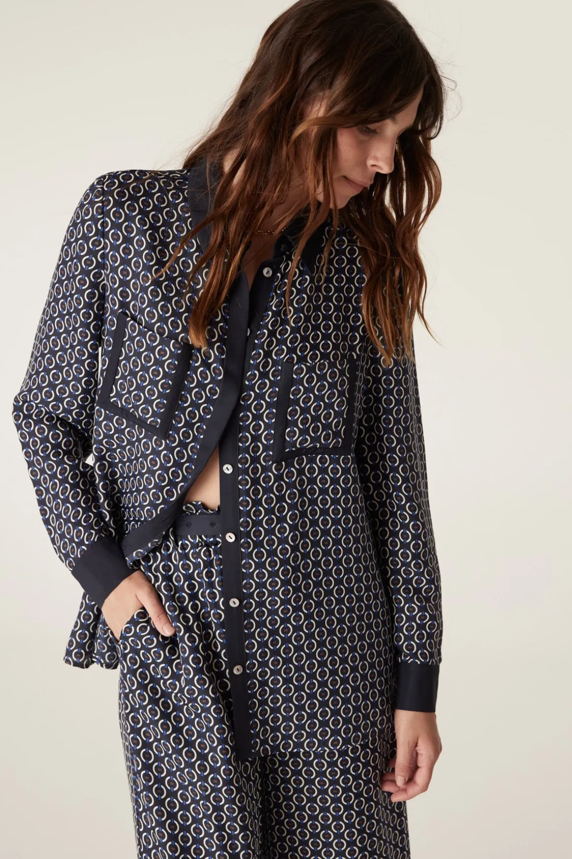 Willa Blouse - Chain Print