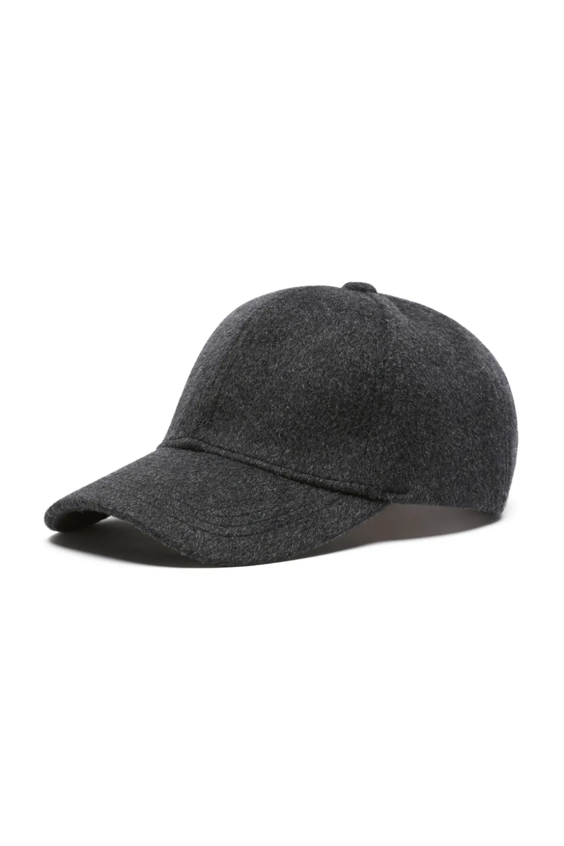 Wool Cashmere Cap - Charcoal