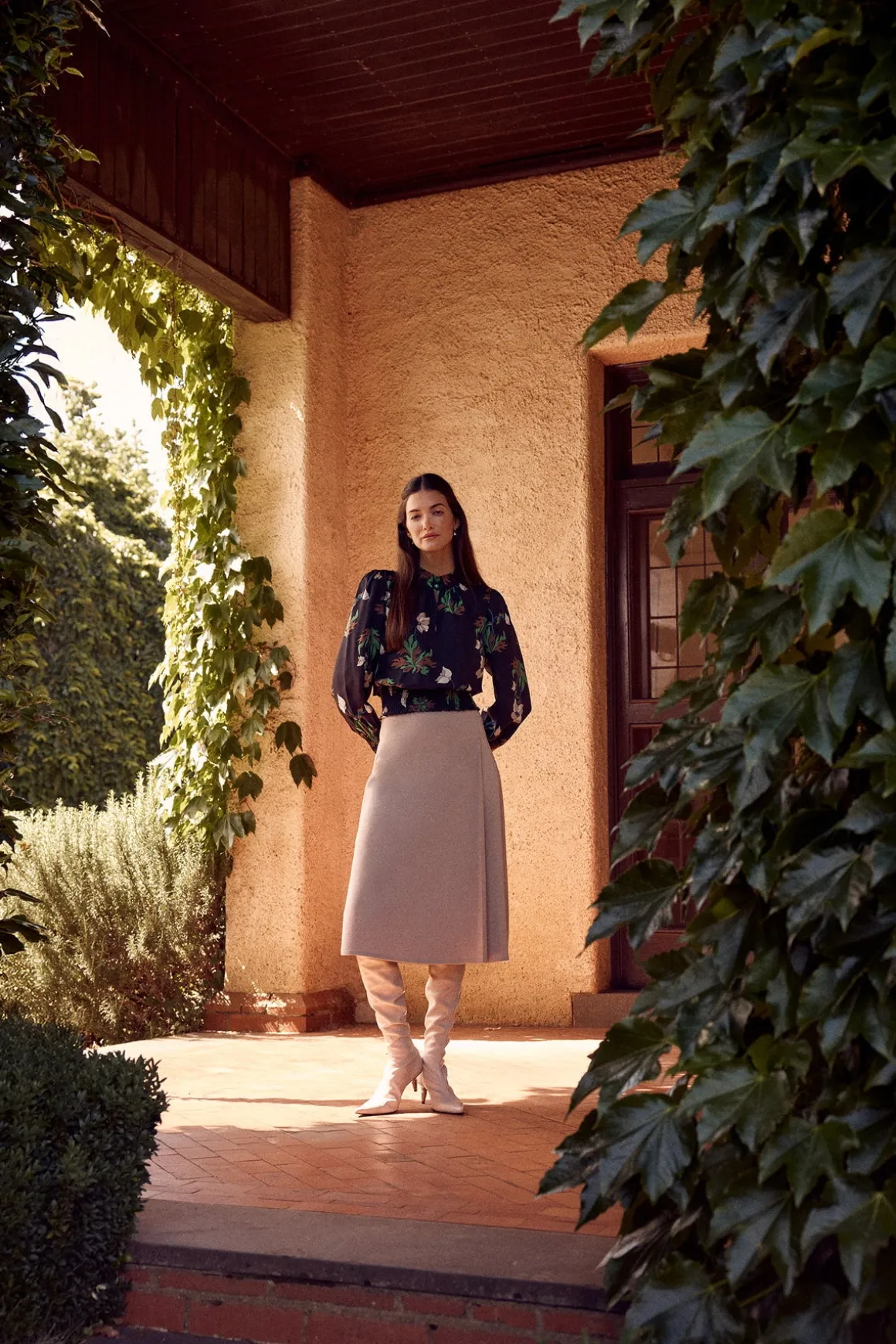 Yoko Ponti Skirt - Stone