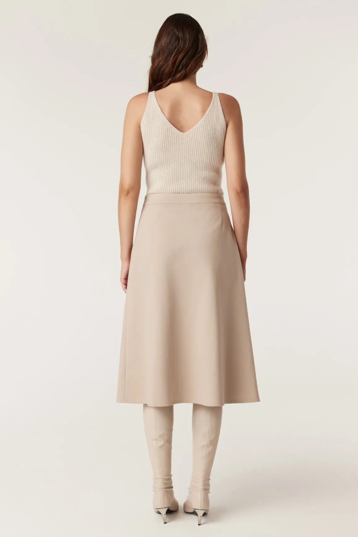 Yoko Ponti Skirt - Stone
