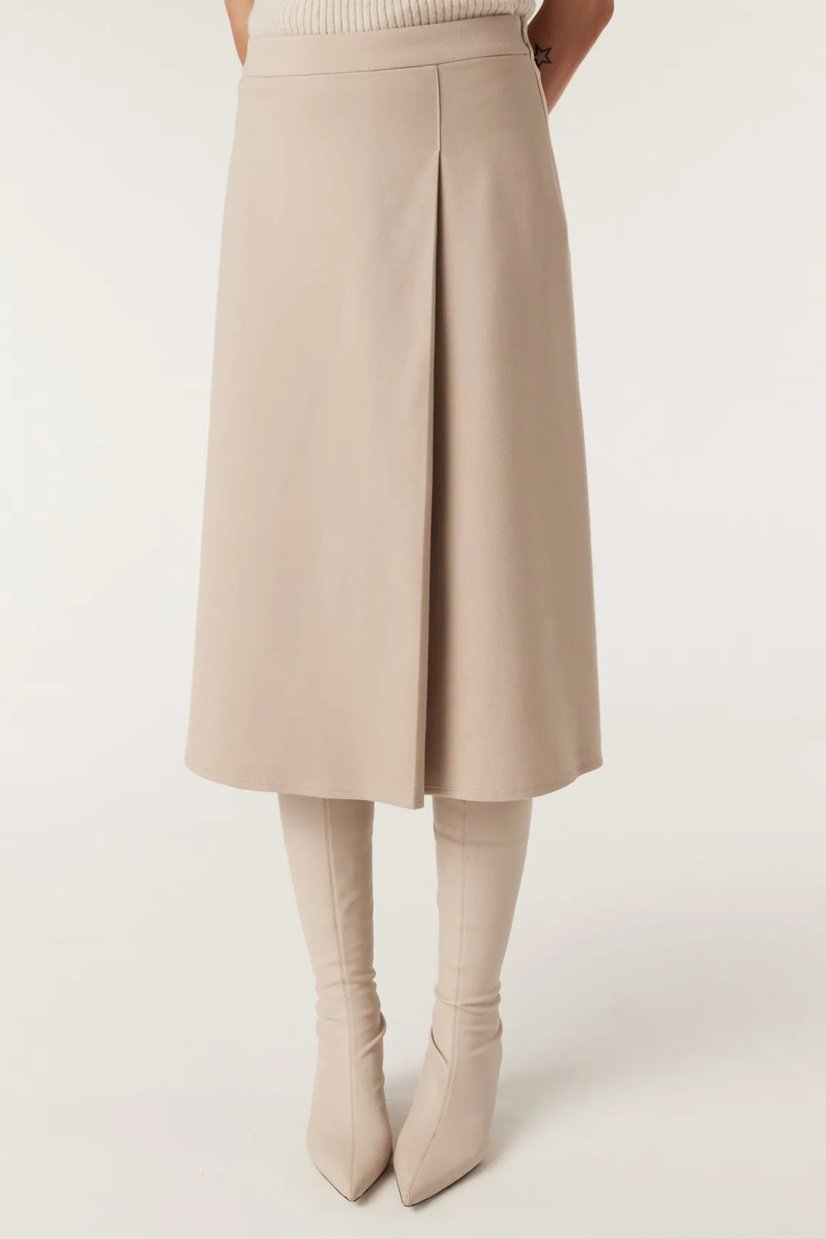 Yoko Ponti Skirt - Stone